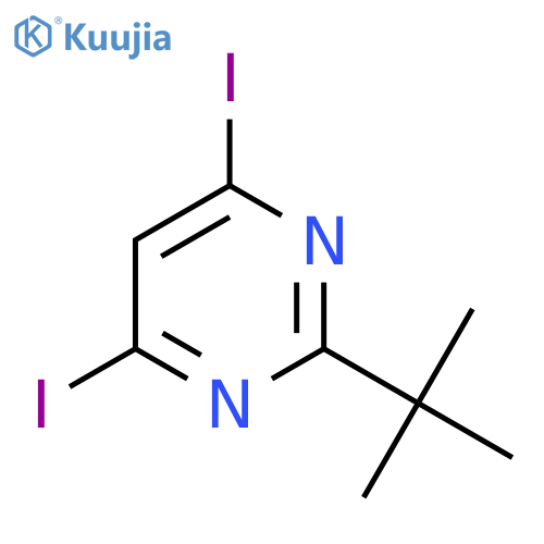 2-Tert-butyl-4,6-diiodopyrimidine structure