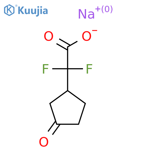 Sodium 2,2-difluoro-2-(3-oxocyclopentyl)acetate structure