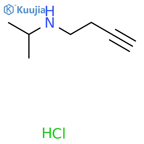 N-Propan-2-ylbut-3-yn-1-amine;hydrochloride structure