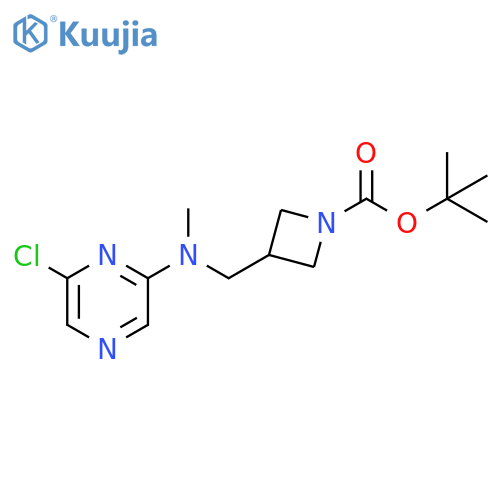 1,1-Dimethylethyl 3-[[(6-chloro-2-pyrazinyl)methylamino]methyl]-1-azetidinecarboxylate structure