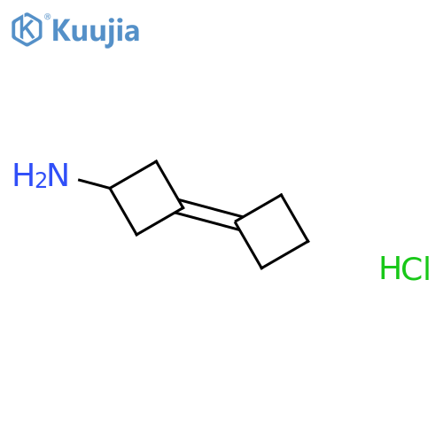Cyclobutanamine, 3-cyclobutylidene-, hydrochloride (1:1) structure