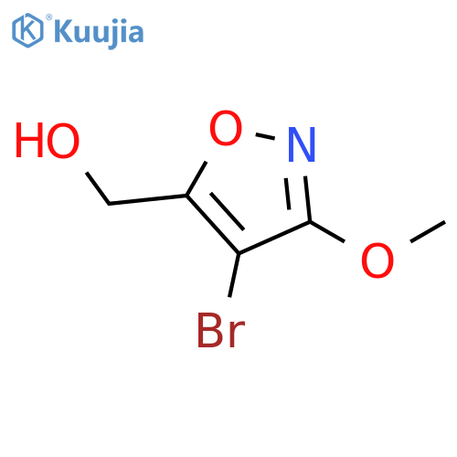 4-Bromo-3-methoxy-5-isoxazolemethanol structure