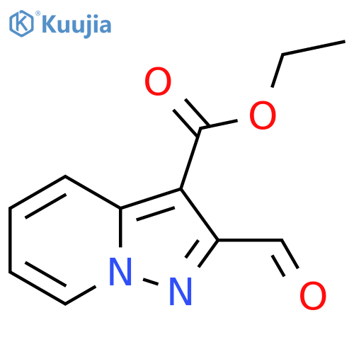 Ethyl 2-formylpyrazolo[1,5-a]pyridine-3-carboxylate structure