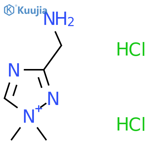(1,1-Dimethyl-1,2,4-triazol-1-ium-3-yl)methanamine;dihydrochloride structure
