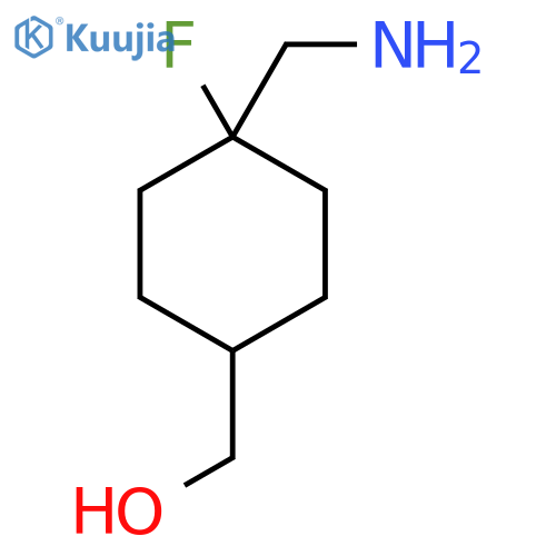[(1r,4r)-4-(Aminomethyl)-4-fluorocyclohexyl]methanol structure