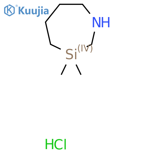 3,3-Dimethyl-1,3-azasilepane;hydrochloride structure