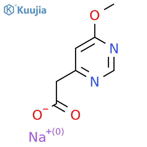 Sodium;2-(6-methoxypyrimidin-4-yl)acetate structure