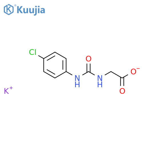 Potassium;2-[(4-chlorophenyl)carbamoylamino]acetate structure