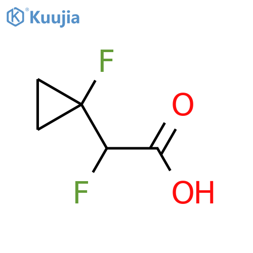 2-Fluoro-2-(1-fluorocyclopropyl)acetic acid structure