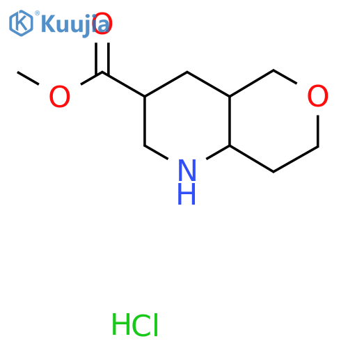methyl octahydro-1H-pyrano[4,3-b]pyridine-3-carboxylate hydrochloride structure