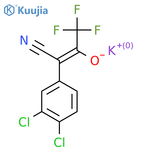 Potassium;(E)-1-cyano-1-(3,4-dichlorophenyl)-3,3,3-trifluoroprop-1-en-2-olate structure