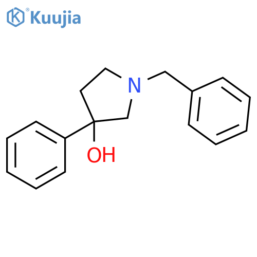 1-benzyl-3-phenylpyrrolidin-3-ol structure