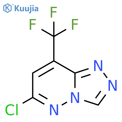 1,2,4-Triazolo[4,3-b]pyridazine, 6-chloro-8-(trifluoromethyl)- structure
