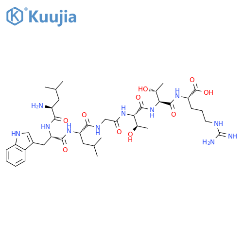 L-Arginine, L-leucyl-L-tryptophyl-L-leucylglycyl-L-threonyl-L-threonyl- structure