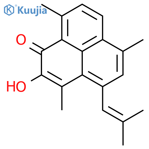 1H-Phenalen-1-one, 2-hydroxy-3,6,9-trimethyl-4-(2-methyl-1-propenyl)- structure