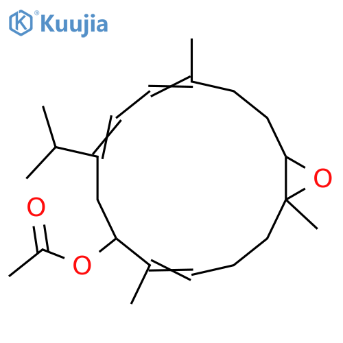 1,3,7,11-Cembratetraen-13-ol; (1E,3E,7E,11E,13S)-form, 7R,8R-Epoxide, Ac structure