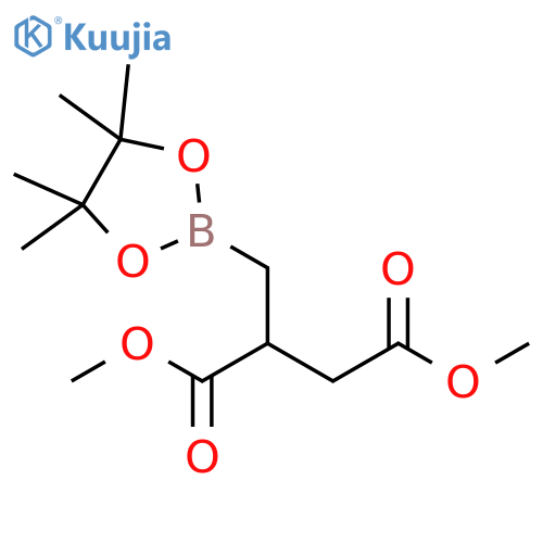 1,4-Dimethyl 2-[(tetramethyl-1,3,2-dioxaborolan-2-yl)methyl]butanedioate structure
