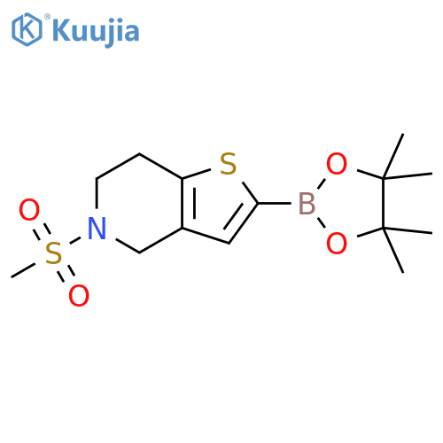 5-Methanesulfonyl-4H,6H,7H-thieno[3,2-c]pyridine-2-boronic acid pinacol ester structure