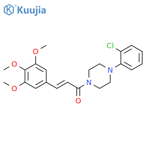 2-Propen-1-one,1-[4-(2-chlorophenyl)-1-piperazinyl]-3-(3,4,5-trimethoxyphenyl)- structure