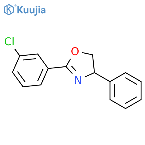 Oxazole, 2-(3-chlorophenyl)-4,5-dihydro-4-phenyl- structure