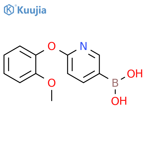 6-(2-Methoxyphenoxy)pyridine-3-boronic acid structure
