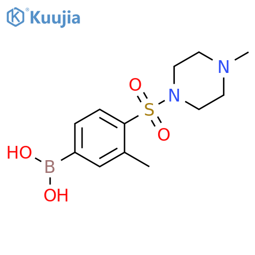 [3-Methyl-4-(4-methylpiperazine-1-sulfonyl)phenyl]boronic acid structure