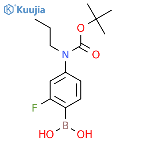 4-(N-BOC-N-Propyl)amino-2-fluorophenylboronic acid structure
