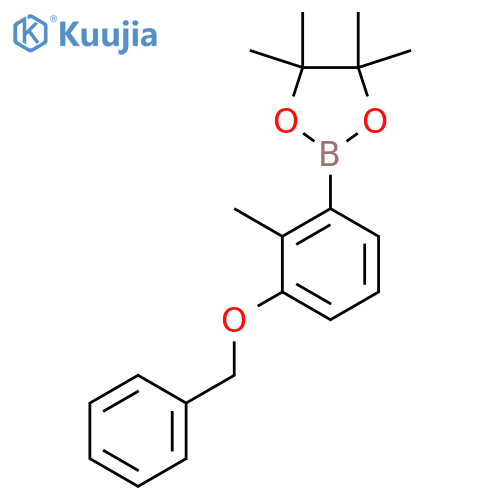 3-Benzyloxy-2-methylphenylboronic acid pinacol ester structure