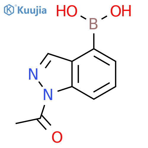 1-Acetylindazole-4-boronic acid structure