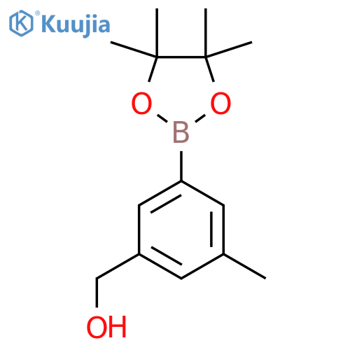 3-methyl-5-(tetramethyl-1,3,2-dioxaborolan-2-yl)phenylmethanol structure