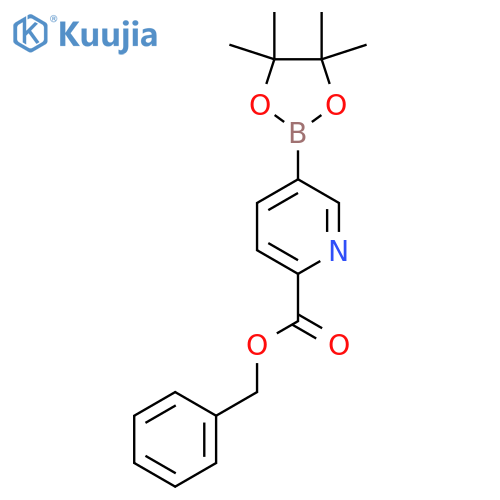 Benzyl 5-(tetramethyl-1,3,2-dioxaborolan-2-yl)pyridine-2-carboxylate structure