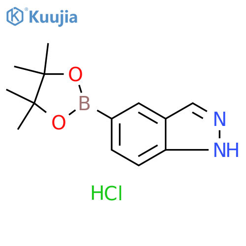 5-(tetramethyl-1,3,2-dioxaborolan-2-yl)-1H-indazole, HCl structure