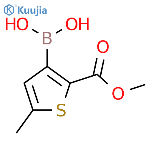 2-(Methoxycarbonyl)-5-methylthiophene-3-boronic acid structure