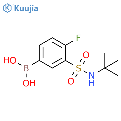 3-(tert-Butylsulfamoyl)-4-fluorophenylboronic acid structure