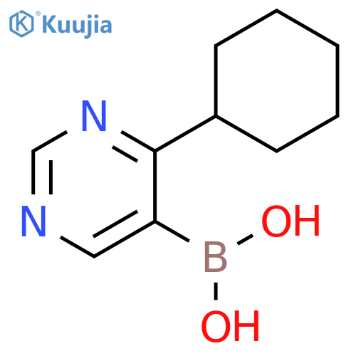 (4-Cyclohexylpyrimidin-5-yl)boronic acid structure