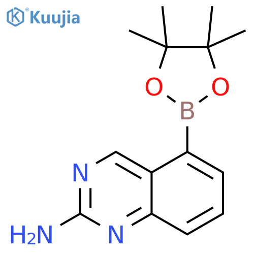 2-Quinazolinamine, 5-(4,4,5,5-tetramethyl-1,3,2-dioxaborolan-2-yl)- structure