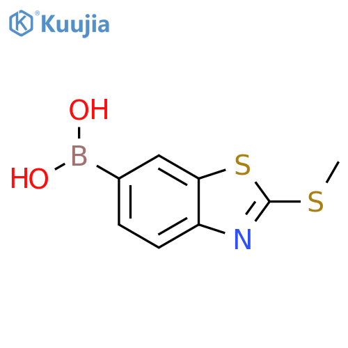 2-(Methylsulfanyl)-1,3-benzothiazol-6-yl]boronic acid structure