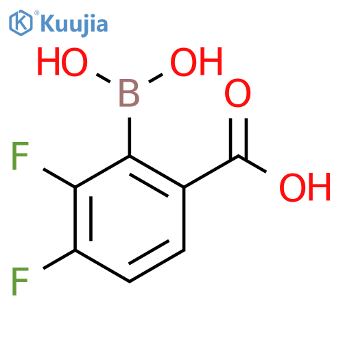 6-Carboxy-2,3-difluorophenylboronic acid structure
