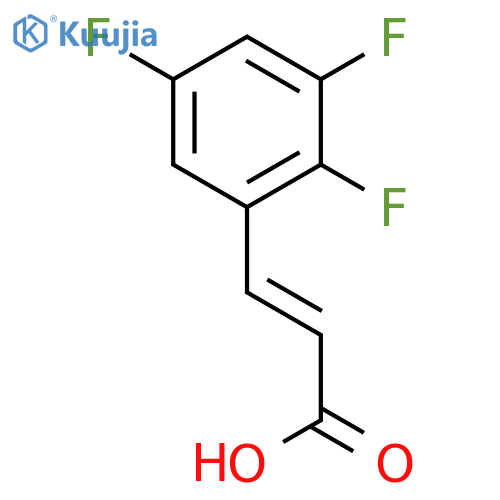 2,3,5-Trifluorocinnamic acid structure