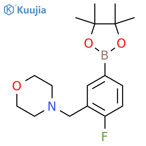 4-Fluoro-3-(morpholinomethyl)phenylboronic acid pinacol ester structure