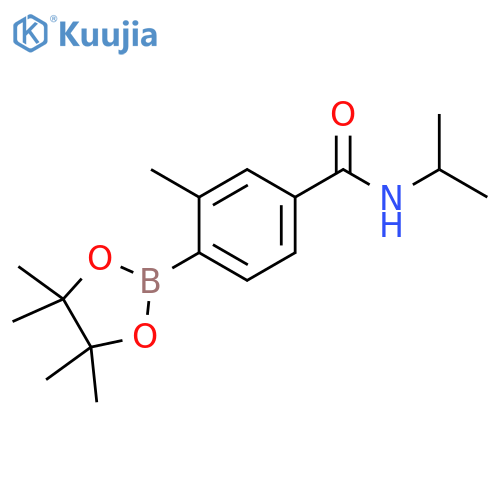 3-Methyl-n-(propan-2-yl)-4-(tetramethyl-1,3,2-dioxaborolan-2-yl)benzamide structure