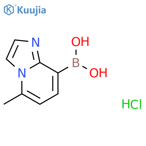 {5-Methylimidazo[1,2-a]pyridin-8-yl}boronic acid hydrochloride structure