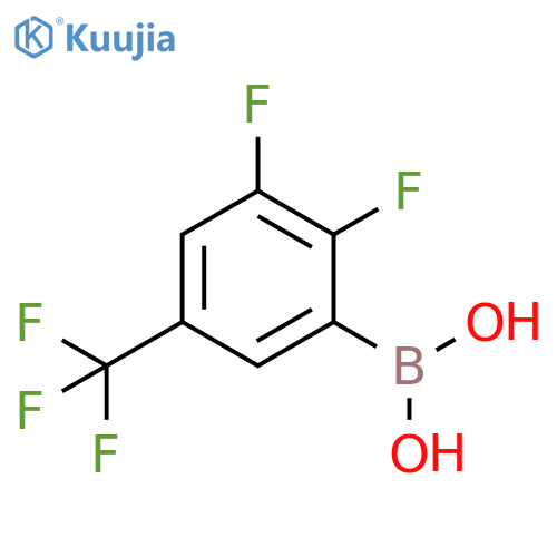 2,3-Difluoro-5-(trifluoromethyl)phenylboronic acid structure