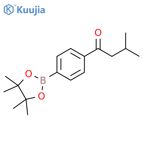 4-(3-Methylbutanoyl)phenylboronic acid pinacol ester structure