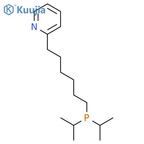 Pyridine, 2-[6-[bis(1-methylethyl)phosphino]hexyl]- structure