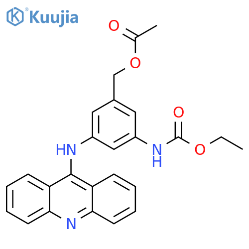 Carbamic acid, N-[3-[(acetyloxy)methyl]-5-(9-acridinylamino)phenyl]-, ethyl ester structure
