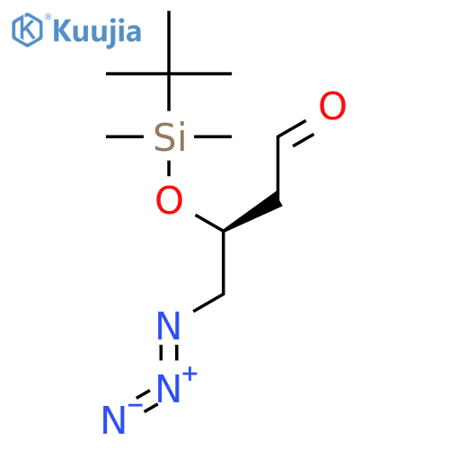 Butanal, 4-azido-3-[[(1,1-dimethylethyl)dimethylsilyl]oxy]-, (3S)- structure