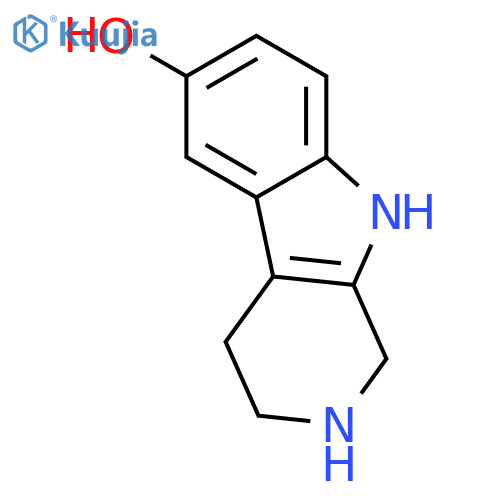1H,2H,3H,4H,9H-pyrido3,4-bindol-6-ol structure