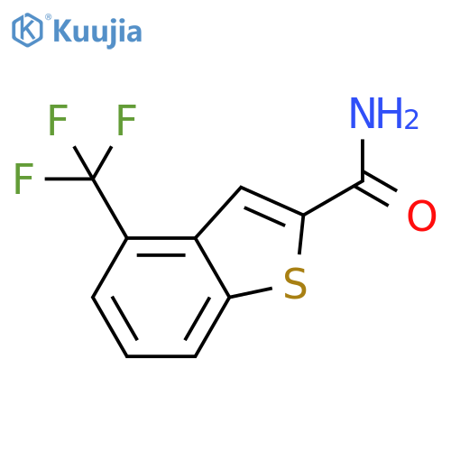4-(Trifluoromethyl)benzothiophene-2-carboxamide structure