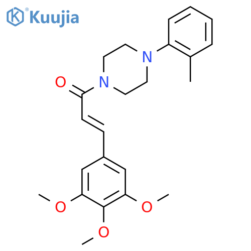 2-Propen-1-one,1-[4-(2-methylphenyl)-1-piperazinyl]-3-(3,4,5-trimethoxyphenyl)- structure